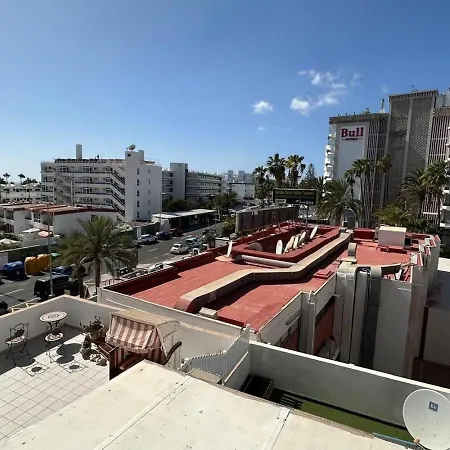 Διαμέρισμα Danubio, Modernes Mit Poolblick Und Seitlichem Meerblick, Wohnzimmer Und 1 Schlafzimmer, 4 Etage, Im Herzen Von Playa Del Ingles, Gran Canaria *