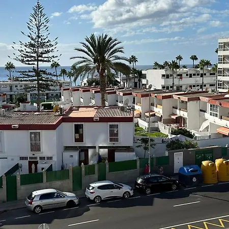 아파트 Danubio, Modernes Mit Poolblick Und Seitlichem Meerblick, Wohnzimmer Und 1 Schlafzimmer, 4 Etage, Im Herzen Von Playa Del Ingles, Gran Canaria