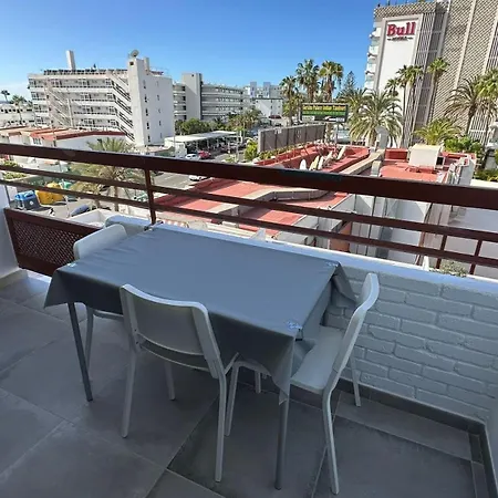 Danubio, Modernes Mit Poolblick Und Seitlichem Meerblick, Wohnzimmer Und 1 Schlafzimmer, 4 Etage, Im Herzen Von Playa Del Ingles, Gran Canaria Πλάγια ντελ Ινγκλές