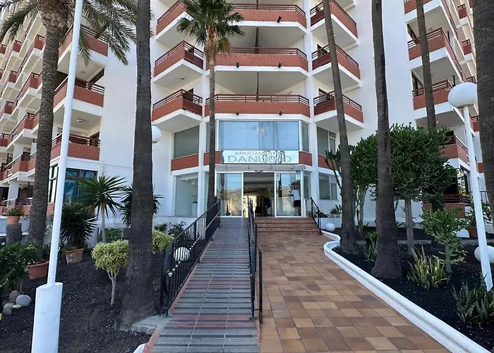 Danubio, Modernes Mit Poolblick Und Seitlichem Meerblick, Wohnzimmer Und 1 Schlafzimmer, 4 Etage, Im Herzen Von Playa Del Ingles, Gran Canaria Appartement Playa del Inglés