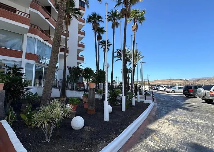 Appartement Danubio, Modernes Mit Poolblick Und Seitlichem Meerblick, Wohnzimmer Und 1 Schlafzimmer, 4 Etage, Im Herzen Von Playa Del Ingles, Gran Canaria