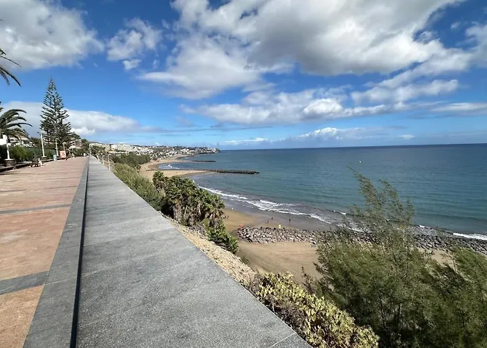 Danubio, Modernes Mit Poolblick Und Seitlichem Meerblick, Wohnzimmer Und 1 Schlafzimmer, 4 Etage, Im Herzen Von Playa Del Ingles, Gran Canaria *