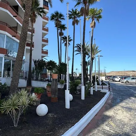 Apartament Danubio, Modernes Mit Poolblick Und Seitlichem Meerblick, Wohnzimmer Und 1 Schlafzimmer, 4 Etage, Im Herzen Von Playa Del Ingles, Gran Canaria