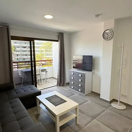 Modernes Mit 1 Schlafzimmer Und Balkon Im Herzen Von Playa Del Ingles, Gran Canaria Lägenhet *
