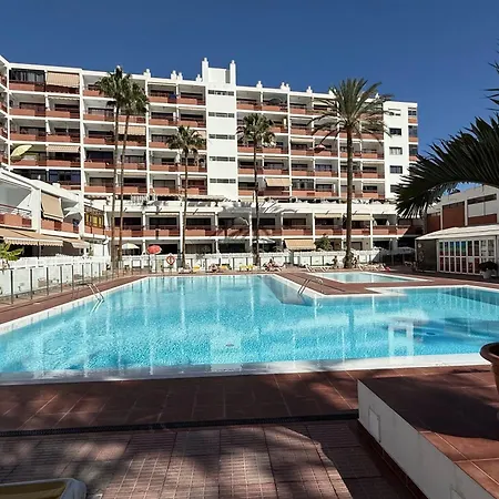 Danubio, Modernes Mit Poolblick Und Seitlichem Meerblick, Wohnzimmer Und 1 Schlafzimmer, 4 Etage, Im Herzen Von Playa Del Ingles, Gran Canaria *