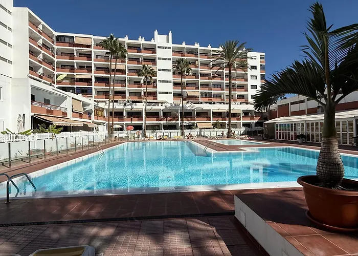 Danubio, Modernes Mit Poolblick Und Seitlichem Meerblick, Wohnzimmer Und 1 Schlafzimmer, 4 Etage, Im Herzen Von Playa Del Ingles, Gran Canaria *